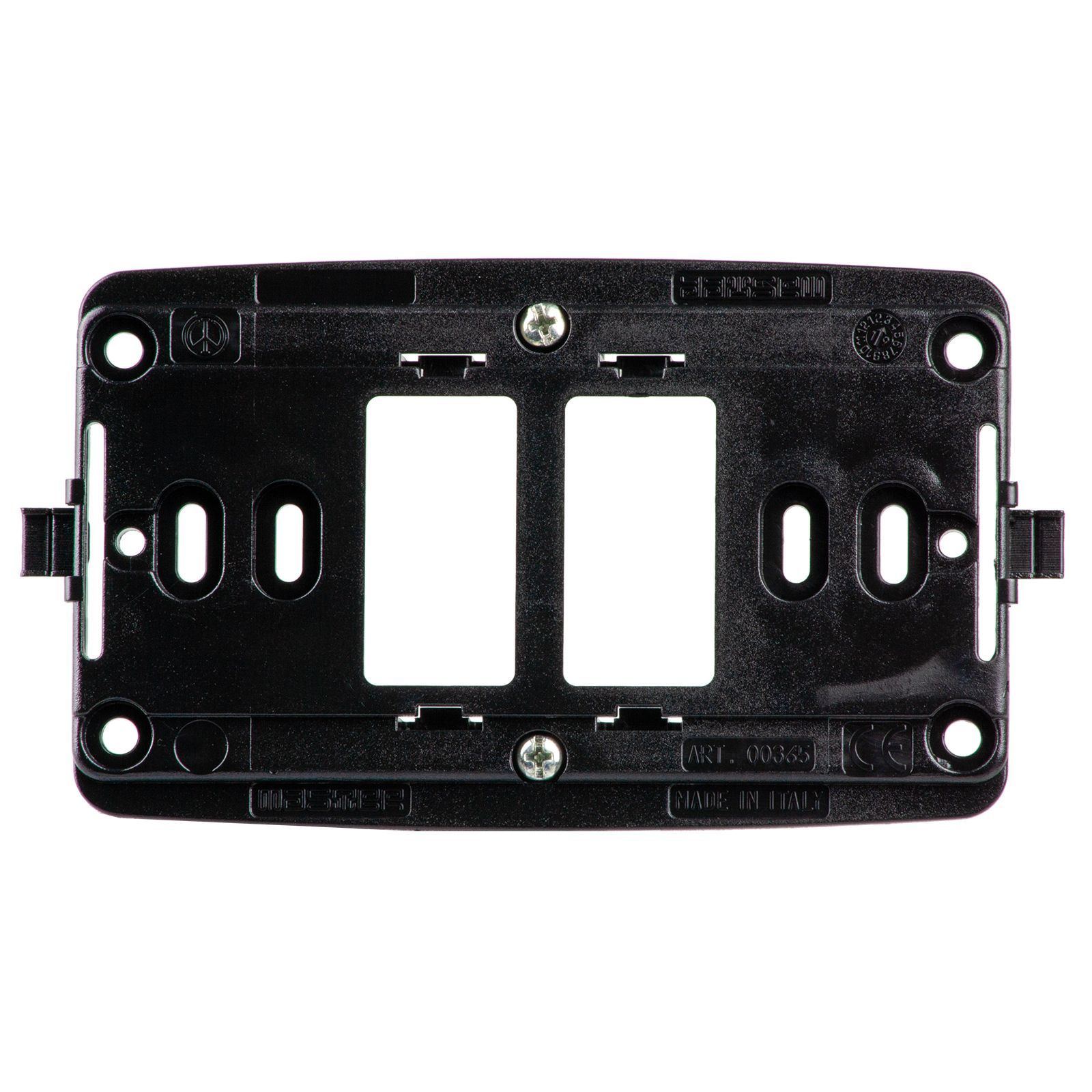 Supporto plastica 2 posti Scat.Tonda
