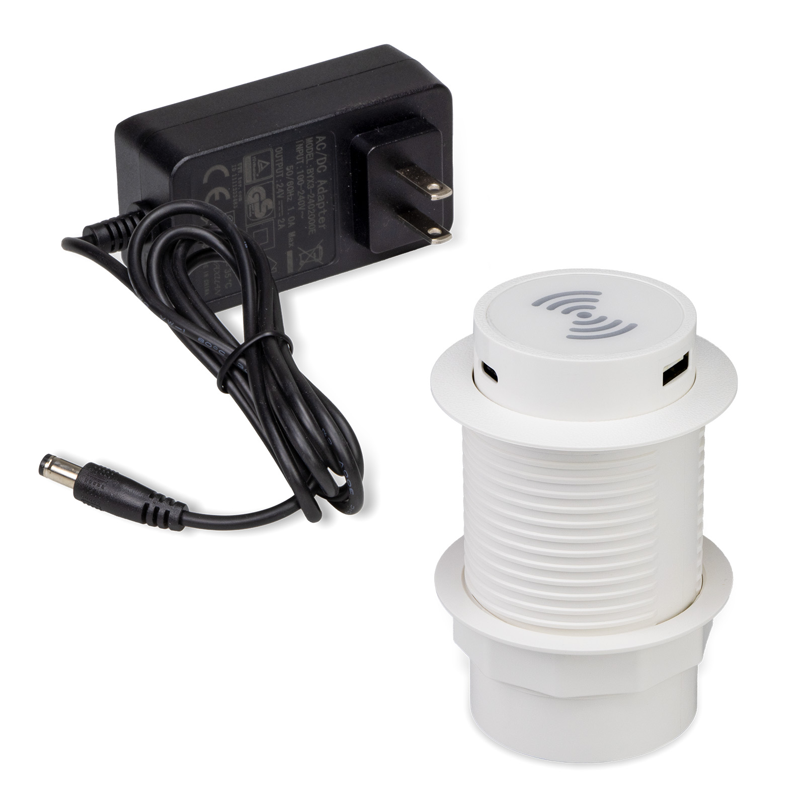 Alimentat. POP-UP 2 USB-A 1 USB-C bianco