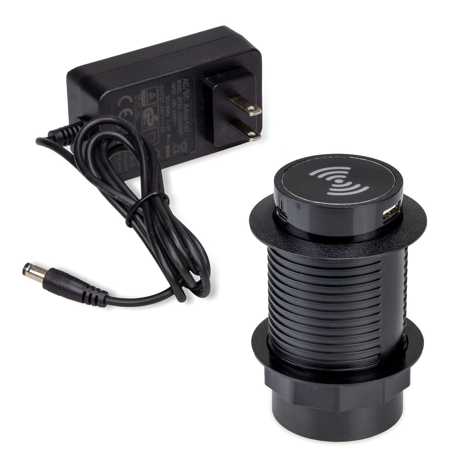 Alimentat. POP-UP 2 USB-A 1 USB-C nero