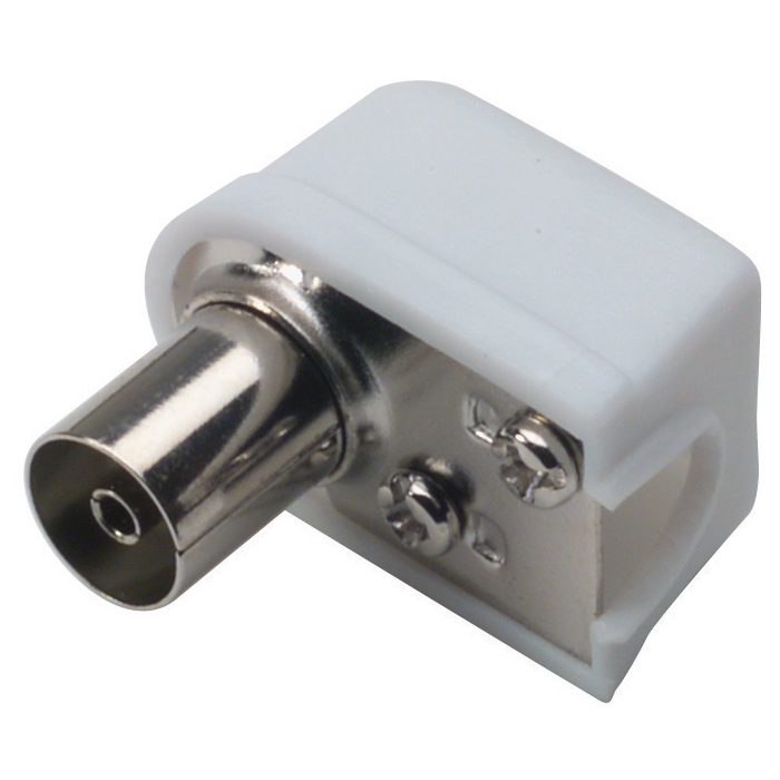 Presa coax squadra 75ohm dia.9.5mm