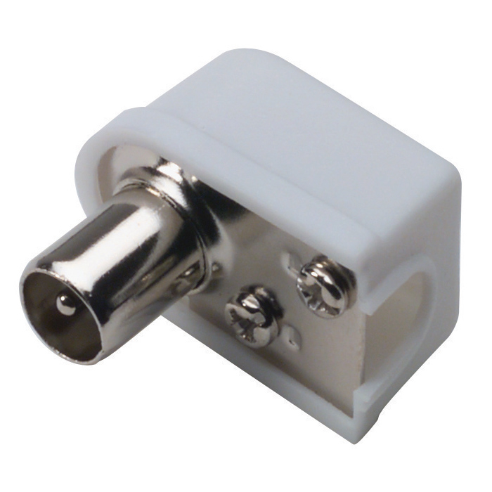 Spina coax squadra 75ohm dia.9.5mm