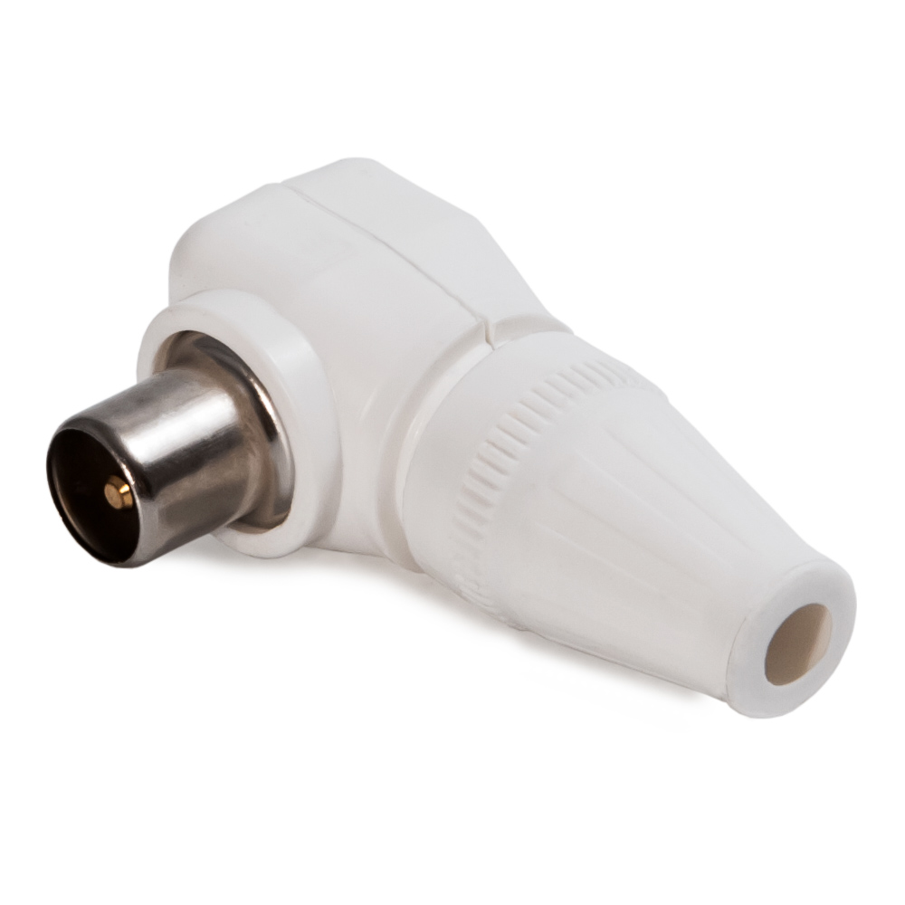 Spina Coax squadra 75ohm 9.5mm Ghiera