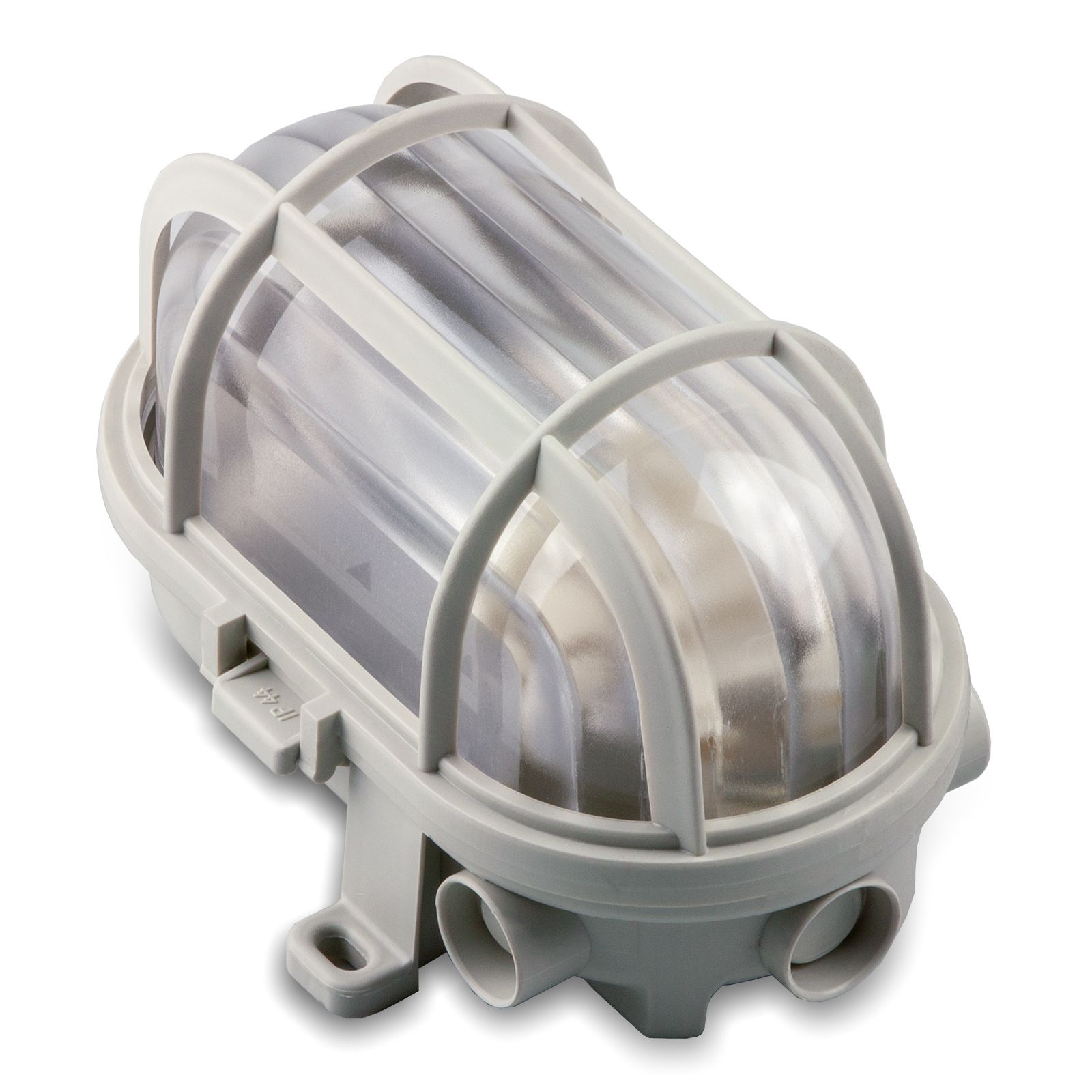 Plafon. con Gabbia Tecnopol. 40W GRIGIA