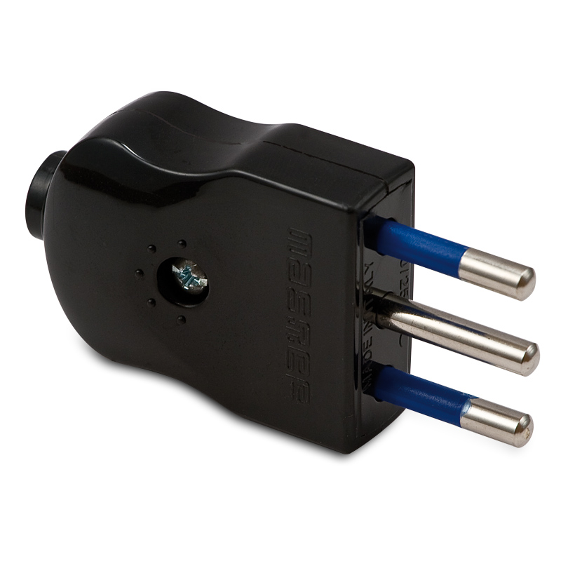 COMPACT Spina 2 poli+T 10A Nera