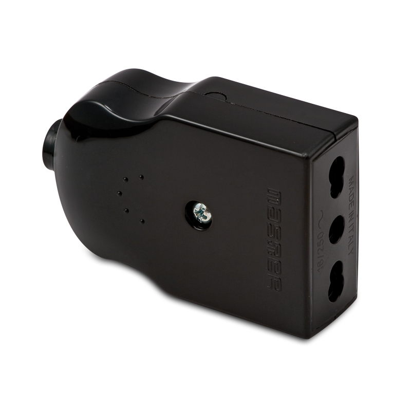 COMPACT Presa P17/11 2P+T 16A Nera