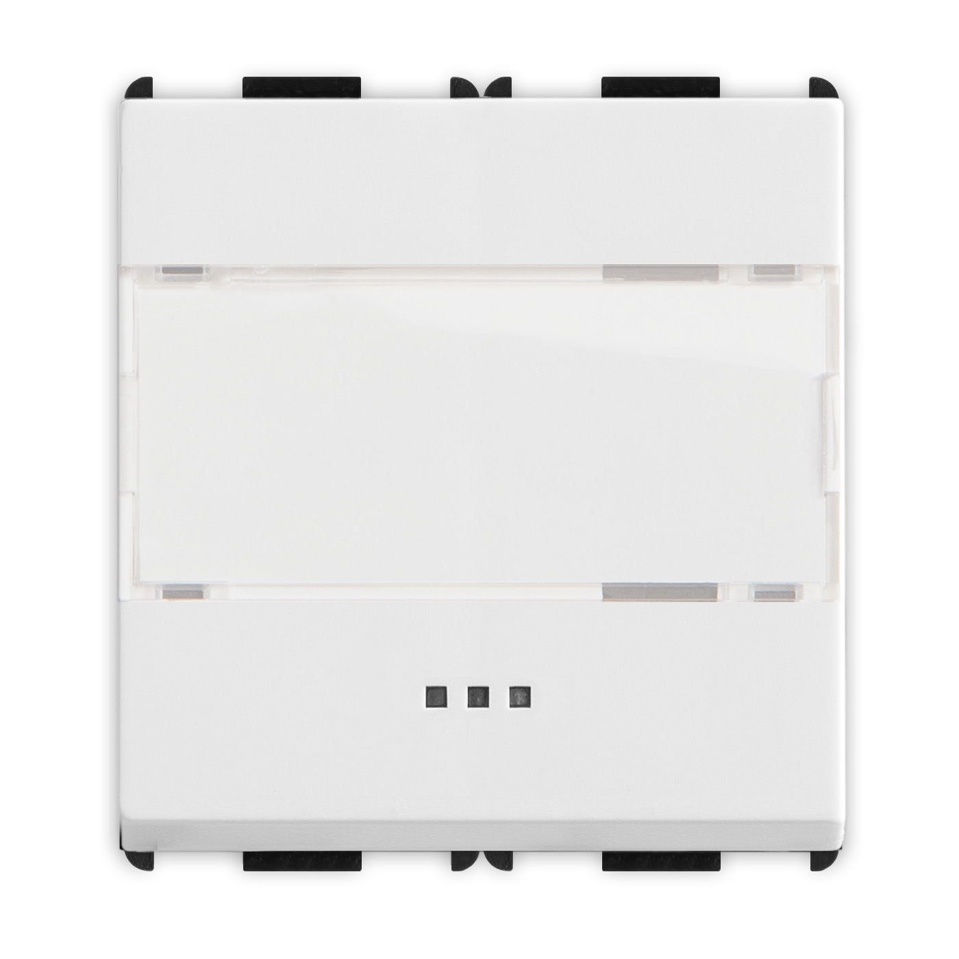 PIXIA Pulsante Portanome 1P 10A White