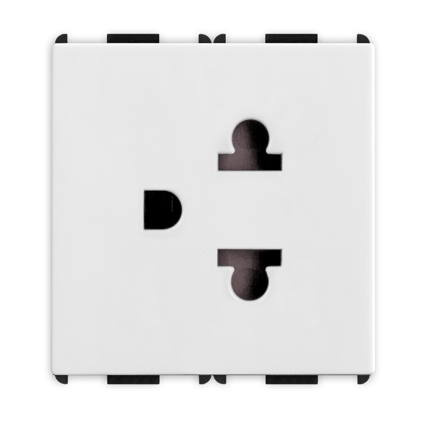 PIXIA Presa 2P+T16A.250V EUROAM. White