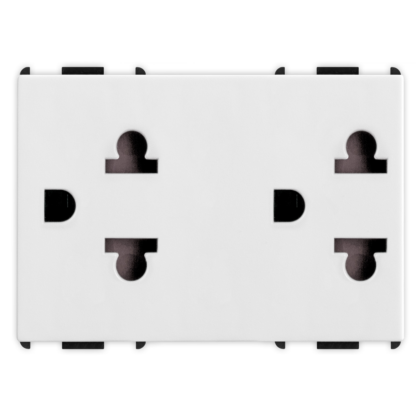 PIXIA Pr.2P+T16A250V EUROAM.DOPPIA White