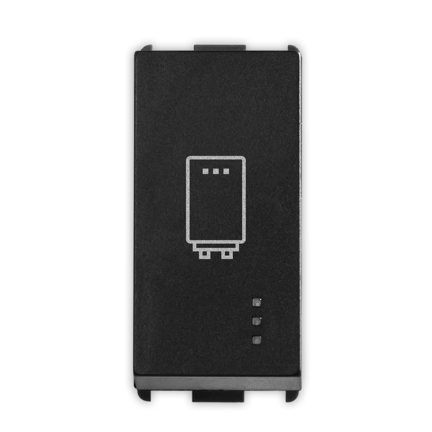 PIXIA Interruttore 2P Boiler 16AX Black