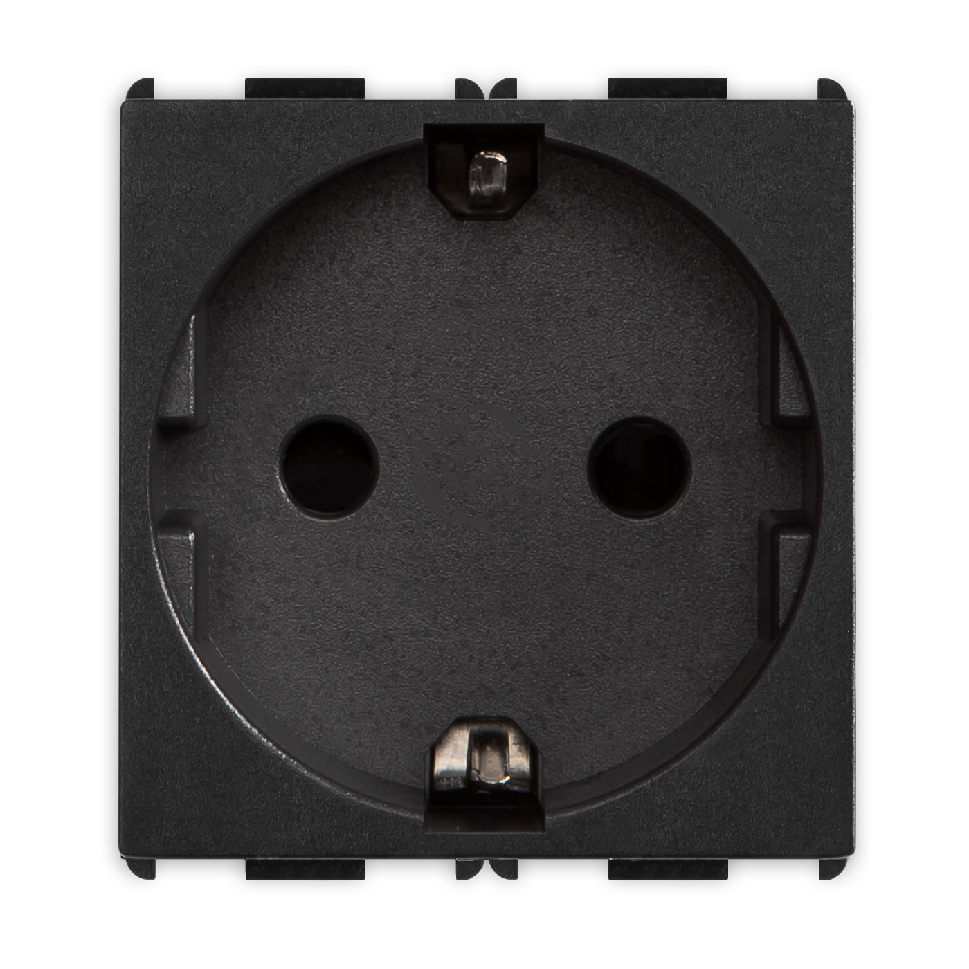 NO PROD. Pr Schuko 16A 2P+T (lat.) Black