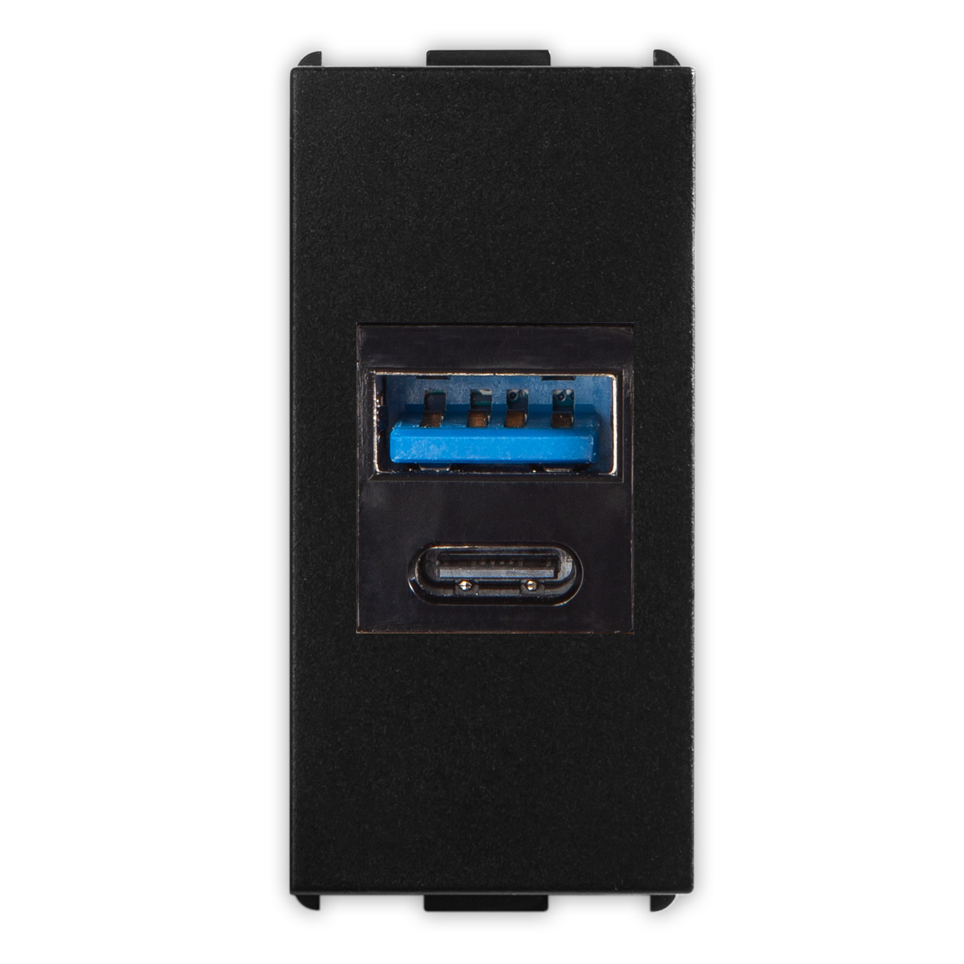 PIXIA Alim.USB A+C 110/240Vac 20W Black