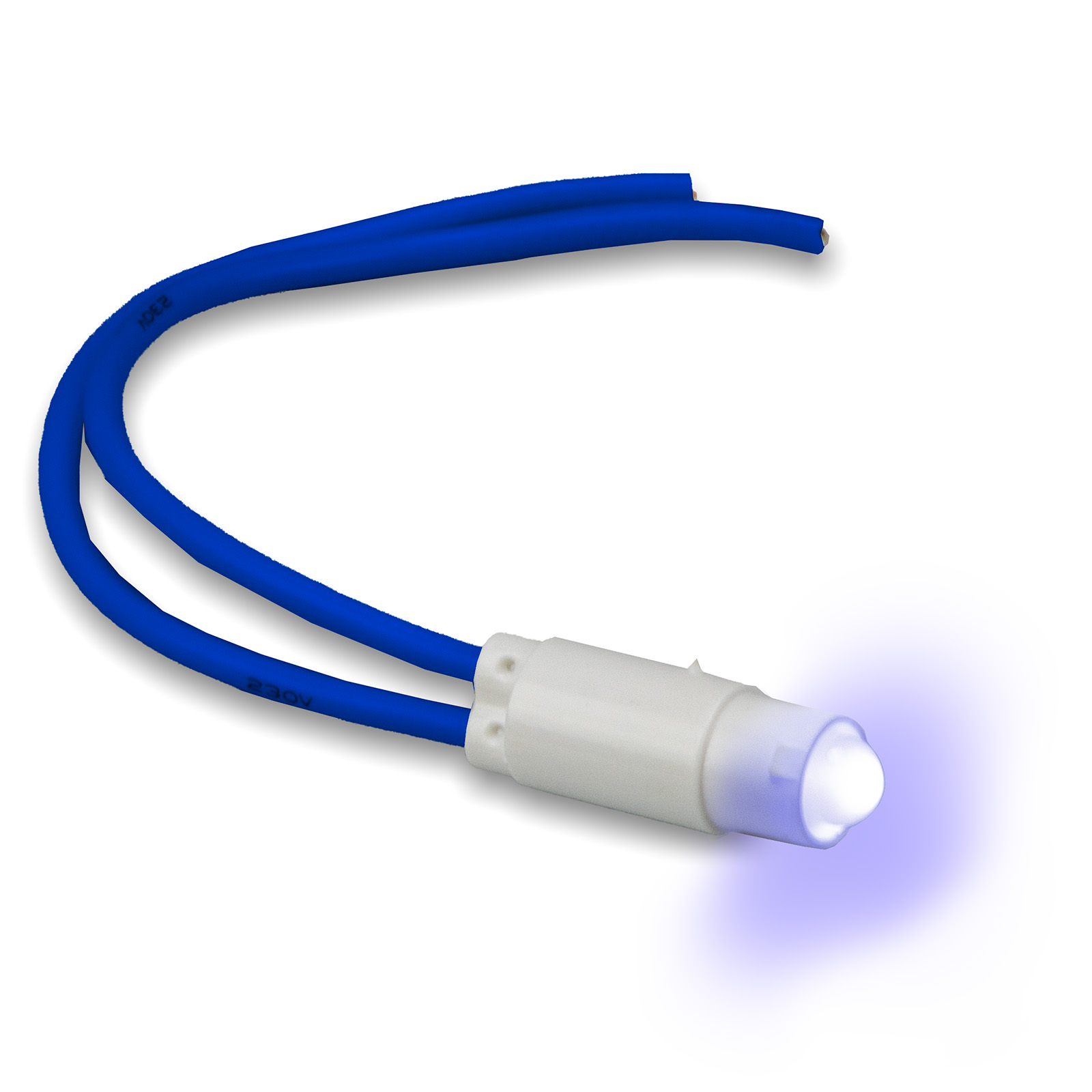 Lamp.PIXIA LED Blu 110-230V cavo mm.100