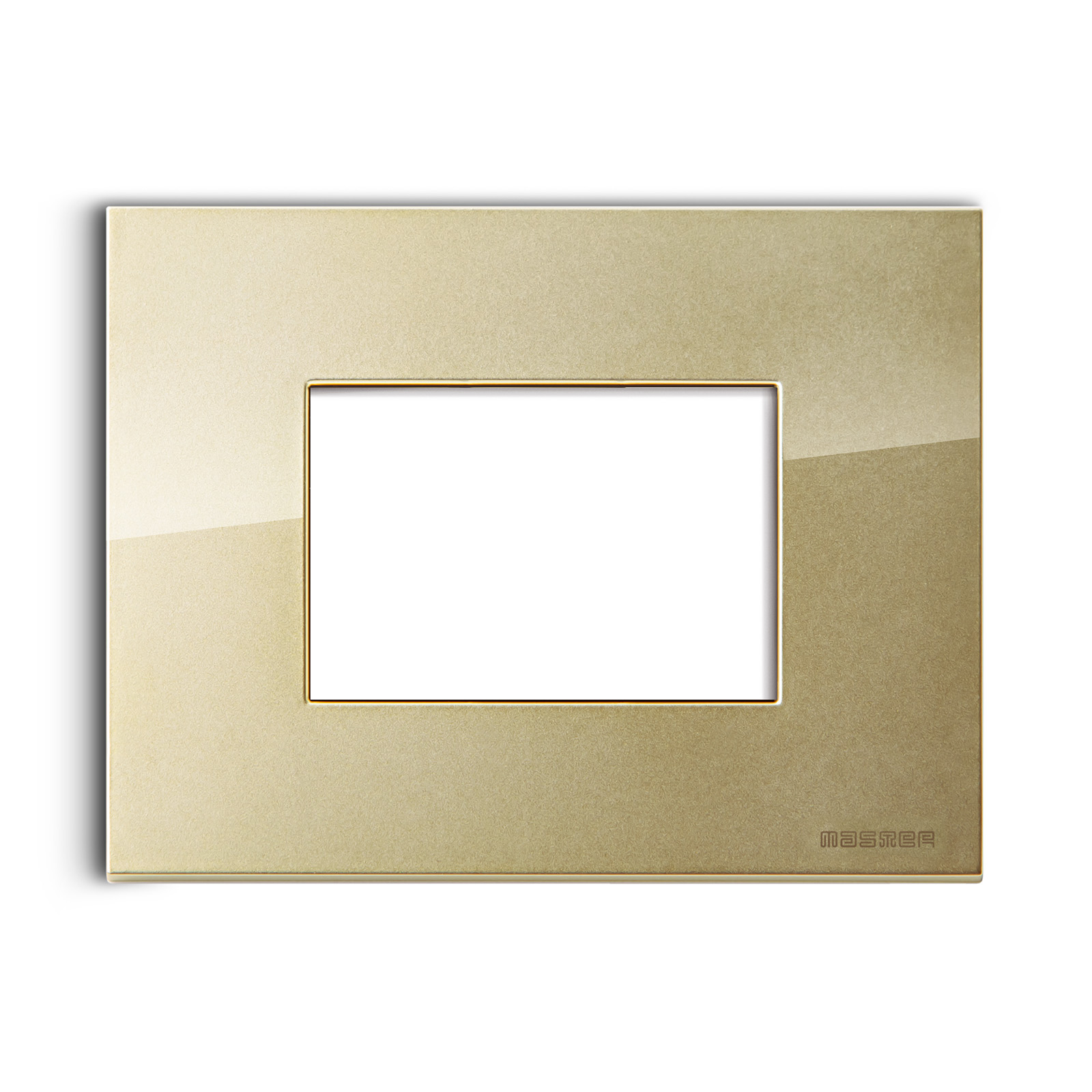 PIXIA Placca 3 Posti YELLOW BRASS