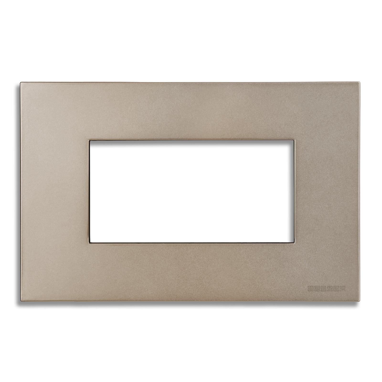 PIXIA Placca 4 Posti SILKY NICKEL