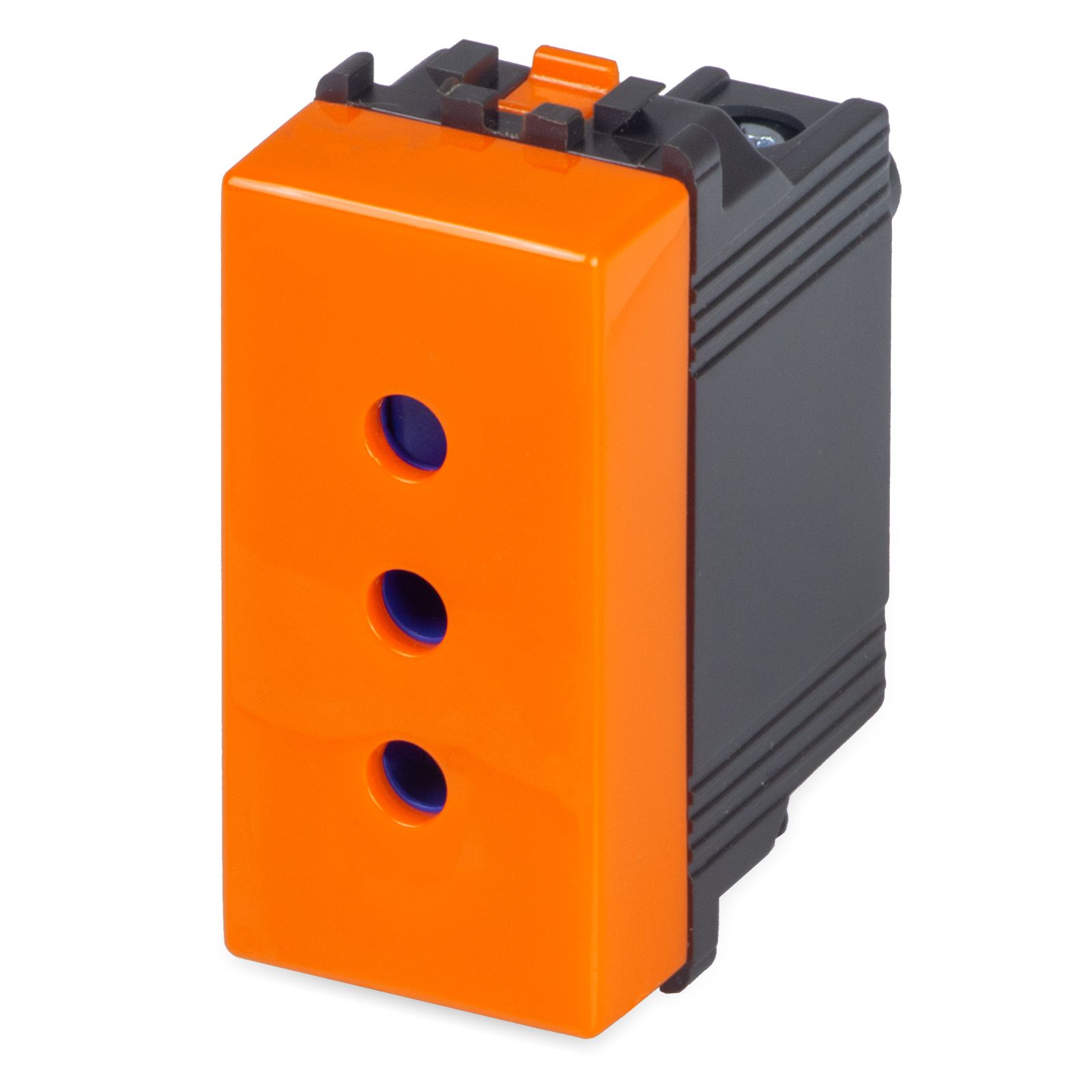 MIX Presa 2P+T 10A ARANCIONE