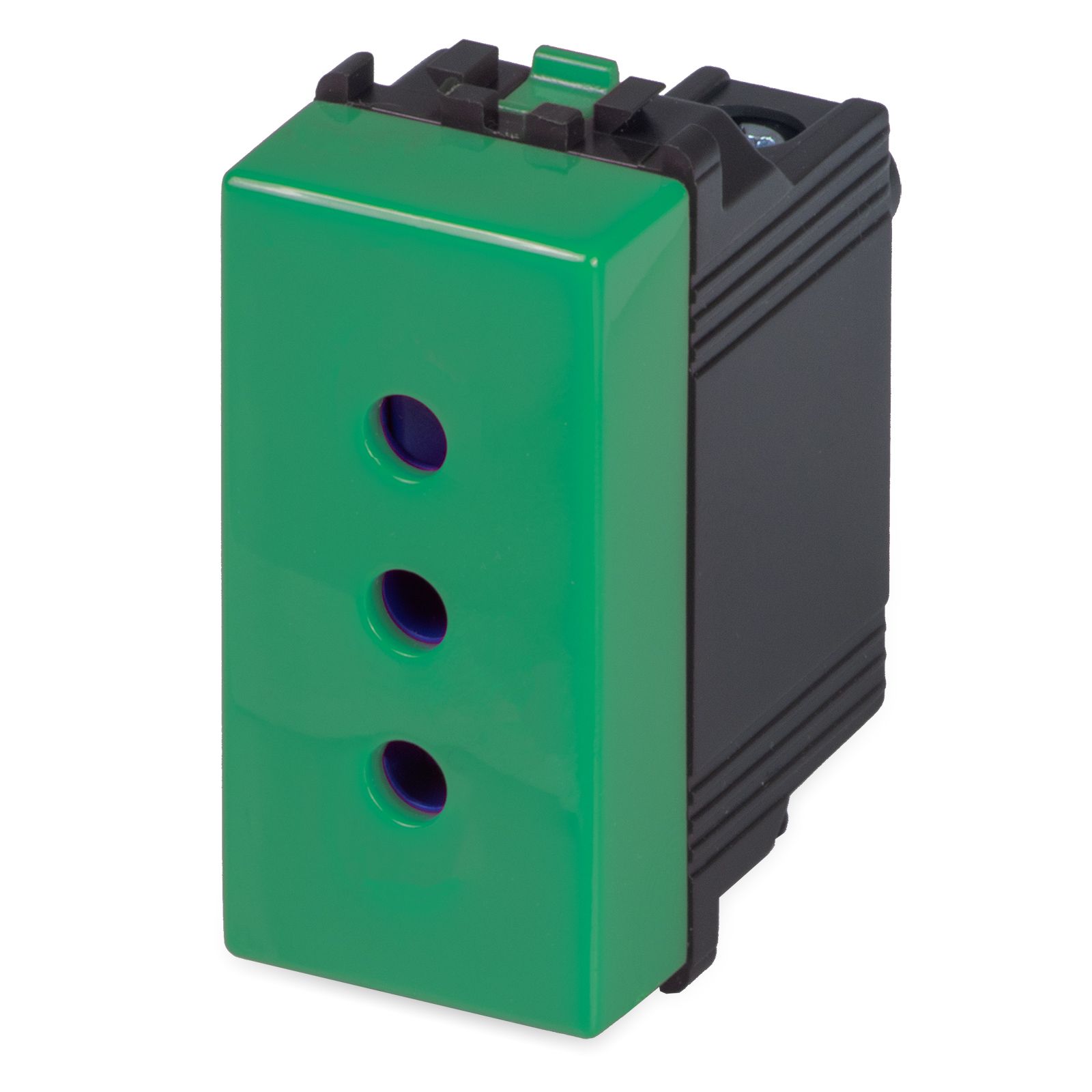 MIX Presa 2P+T 10A VERDE
