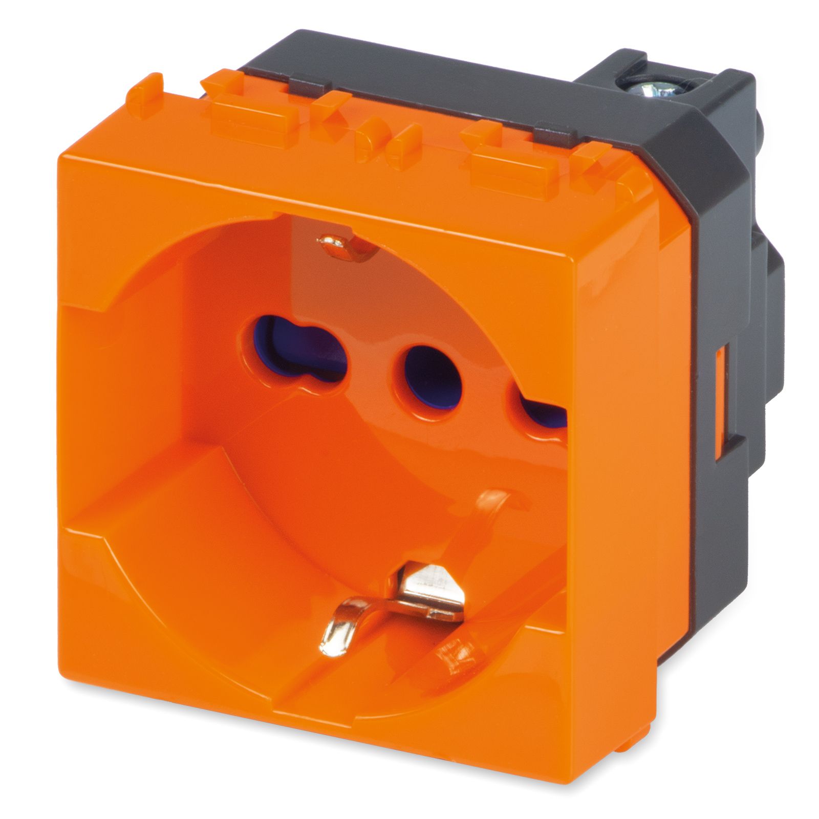 MIX Presa P40 univ. 2P+T 16A ARANCIO