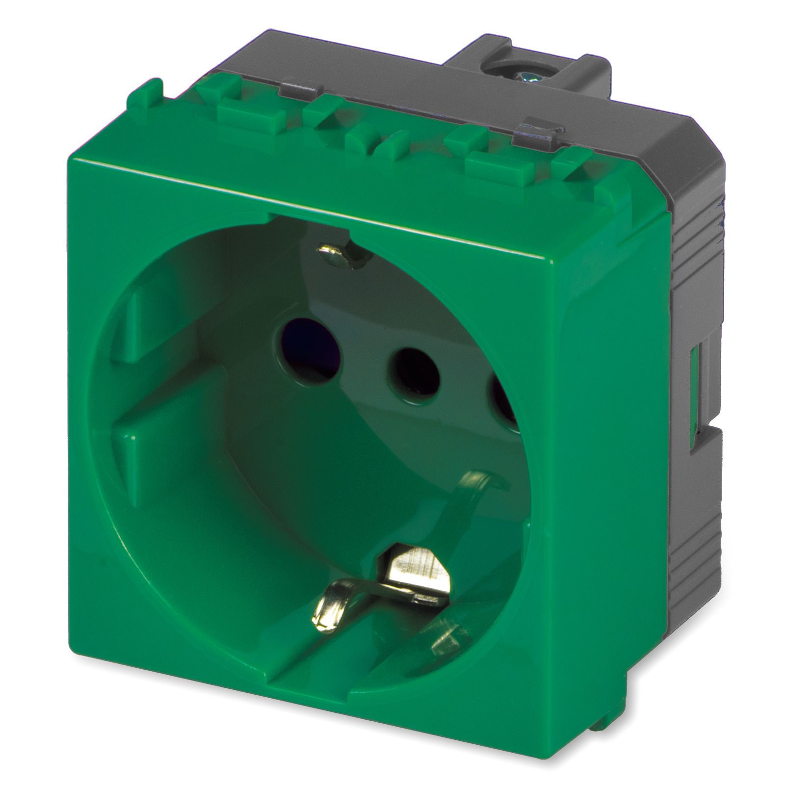 MIX Presa P30 Schuko 2P+T 16A VERDE