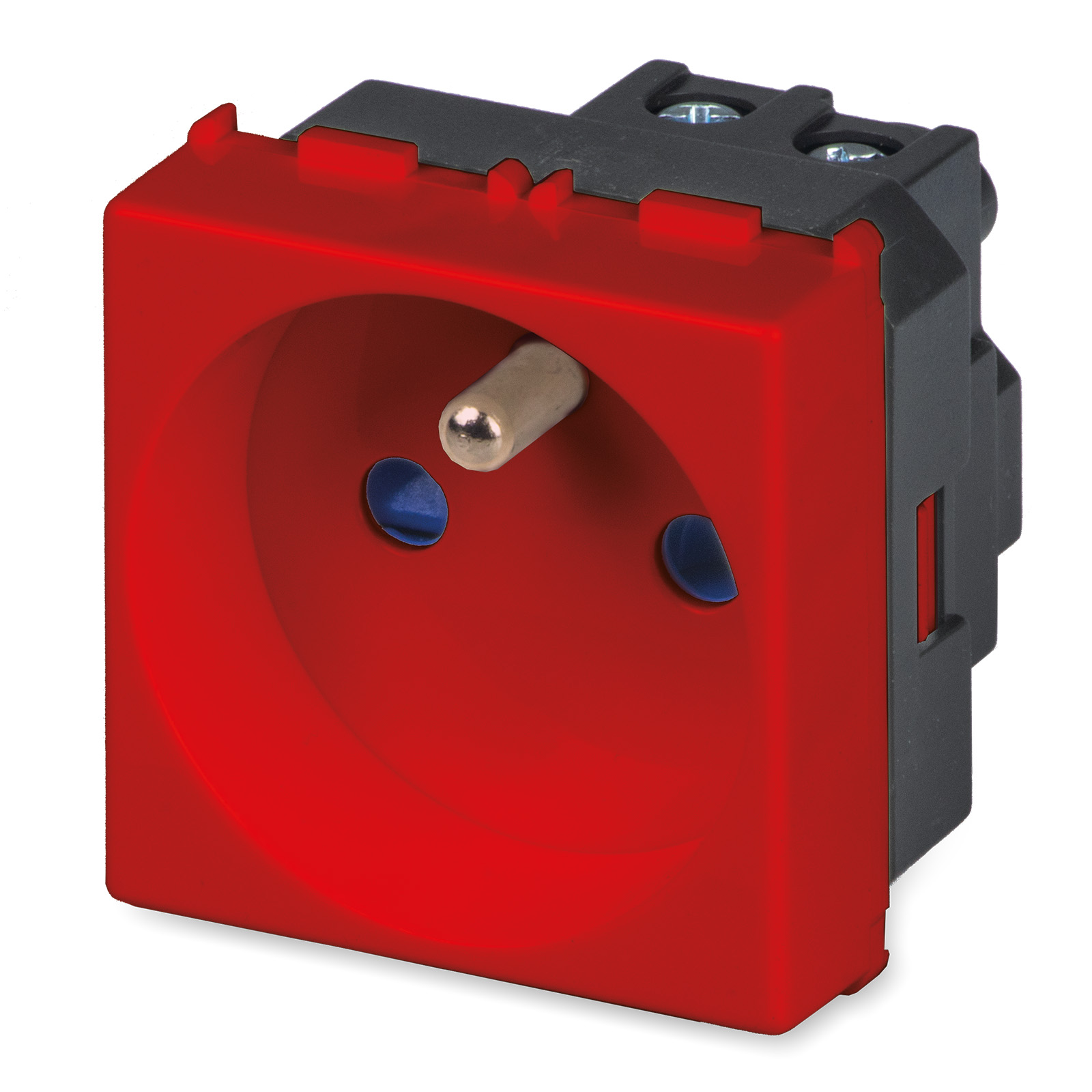 MIX Presa 2P+T 16A St.Francese ROSSA