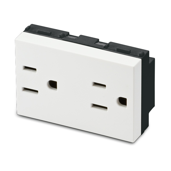 MIX Presa 2P+T 15A AMERICANA DOPPIA