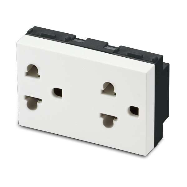 MIX Pr. 2P+T 16A 250V EUROAMER. DOPPIA