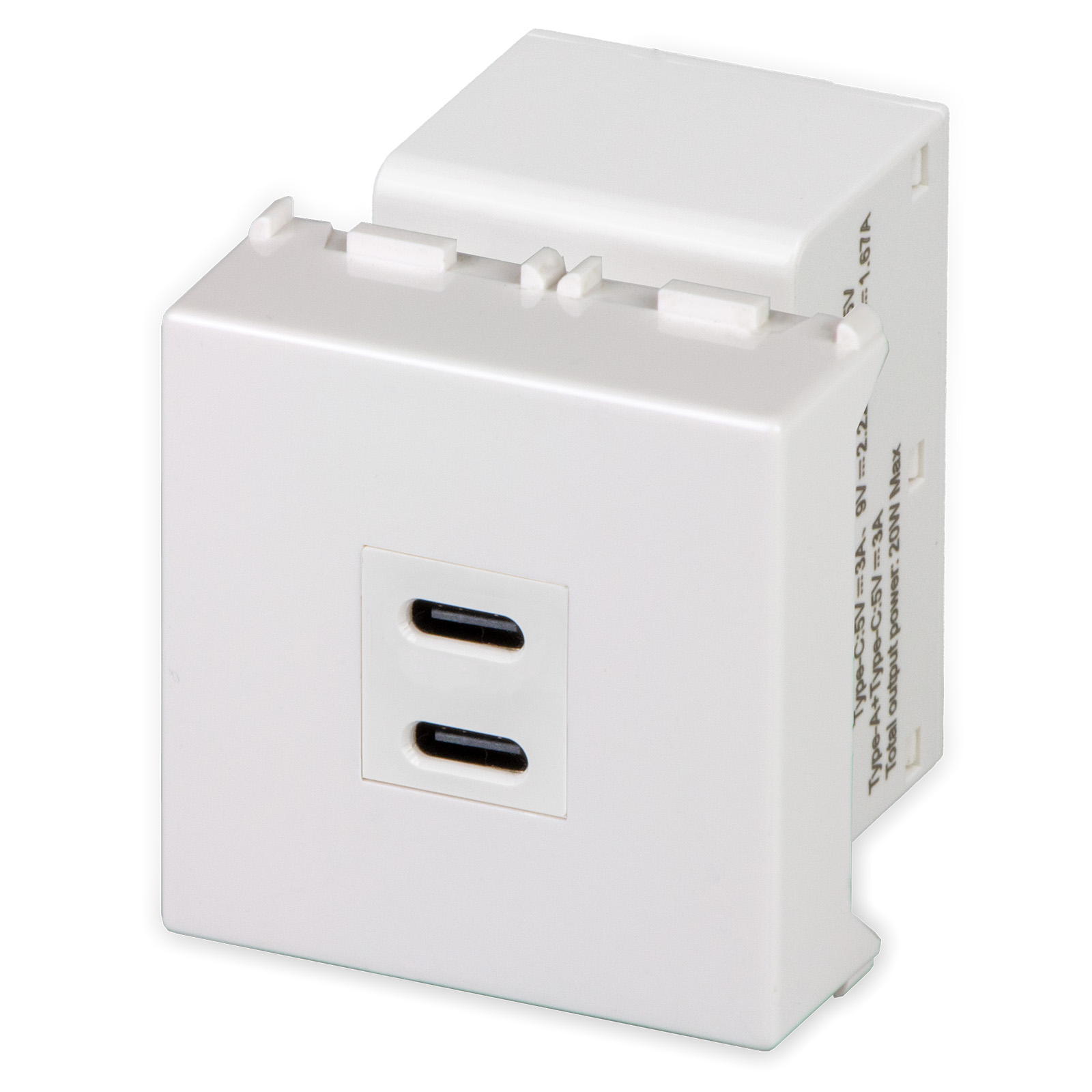 MIX Alim.USB C+C 100/240Vac max20W