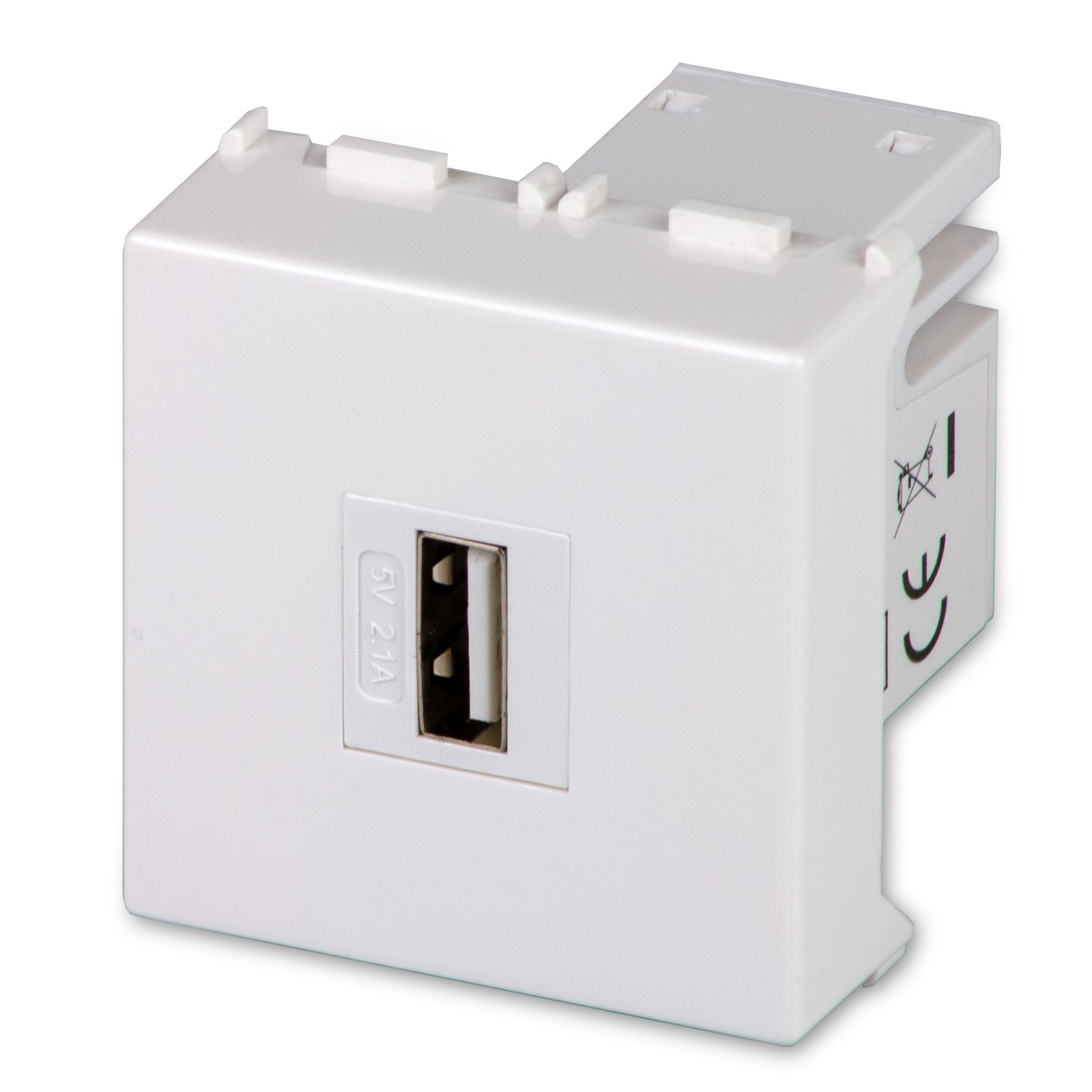 MIX Alimentatore USB 5V 2.1A 2Mod.