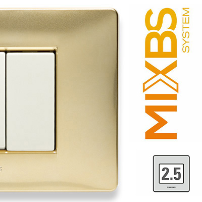 MixBS Placca 2,5 P. St.ING. ORO KARAT