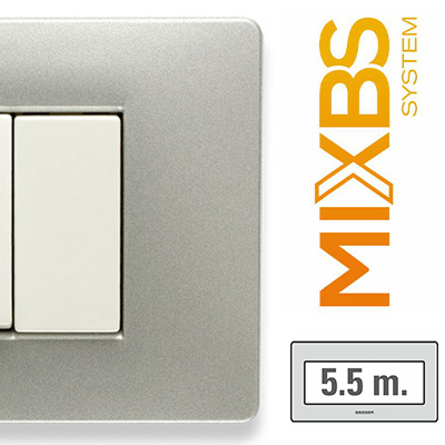 MixBS Placca 5,5 P. St.ING ALUMINIUM