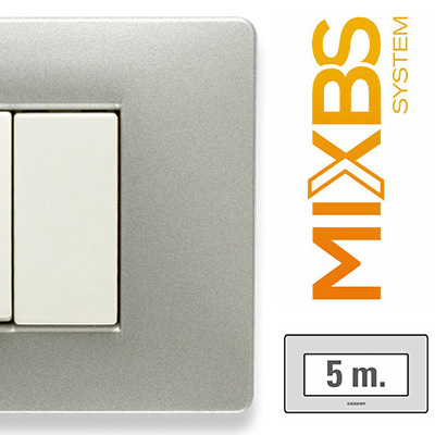 MixBS Placca 5 P. St.ING ALUMINIUM