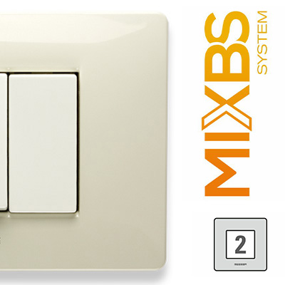 MixBS Placca 2,5 P.St.ING. BIANCO SAFARI