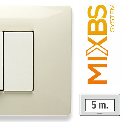 MixBS Placca 5,5 P. St.ING BIANCO SAFARI