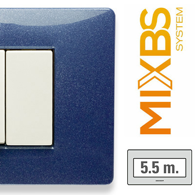 MixBS Placca 5,5 P. St.ING BLU VEGA