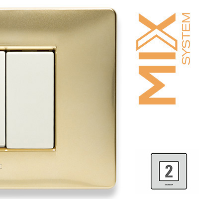 MIX Placca 2 Posti STRETTA ORO KARAT