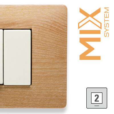 MIX Placca 2 P. STRETTA ESSENZA WILLIAMS