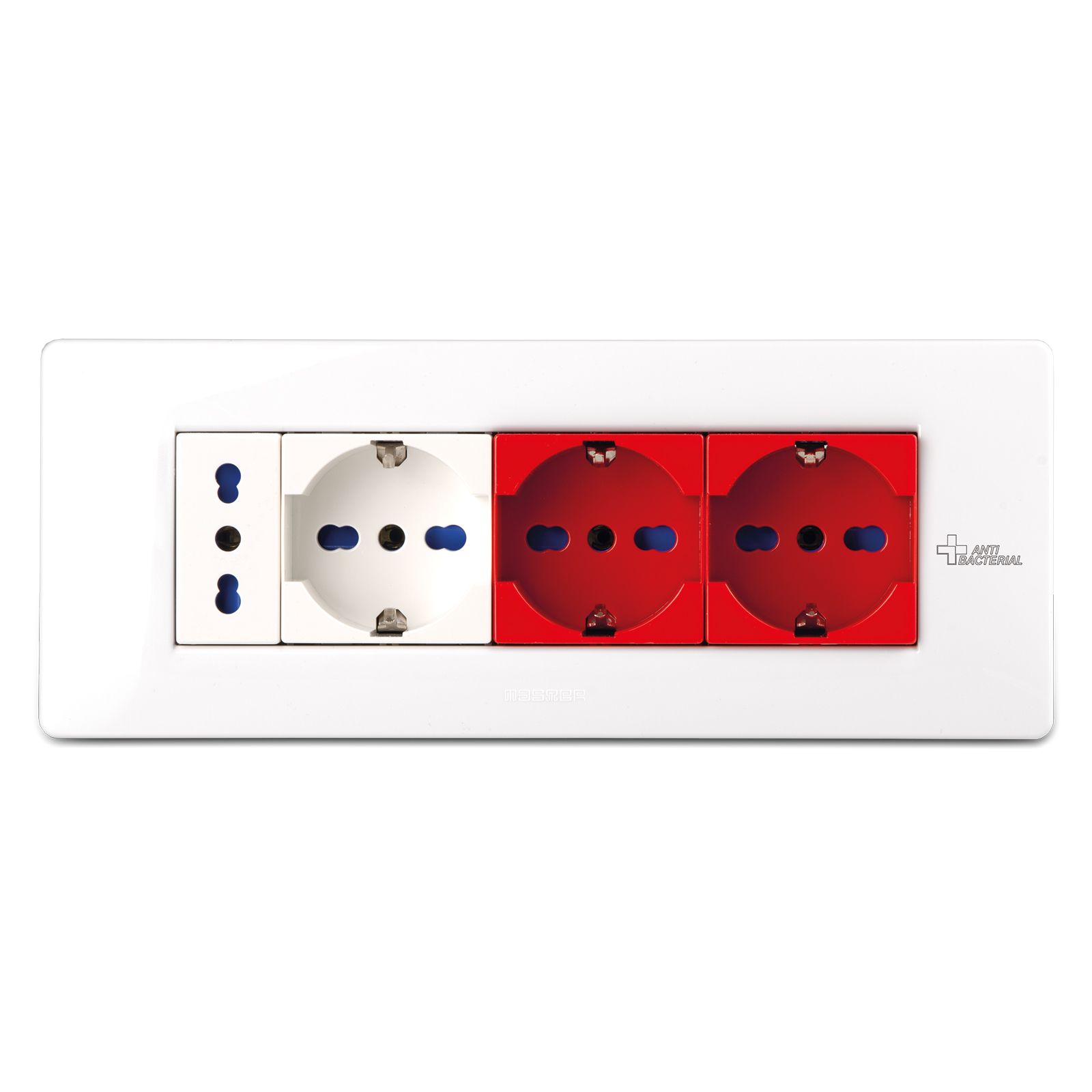 Placca 7 Posti PURE WHITE ANTIBACTERIAL