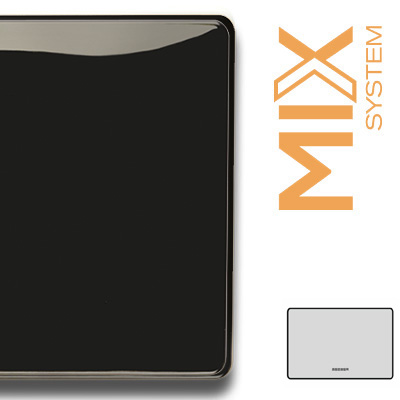 MIX Placca Cieca 3mod. NERO PANTHER