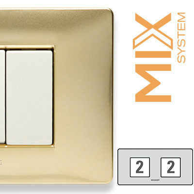 MIX Placca 2+2 Posti ORO KARAT