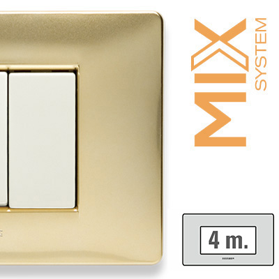 MIX Placca 4 Posti ORO KARAT