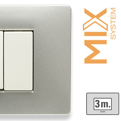MIX Placca 3 Posti ALUMINIUM