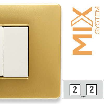 MIX Placca 2+2 Posti STAR DUST