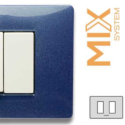 MIX Placca 2 Posti BLU VEGA