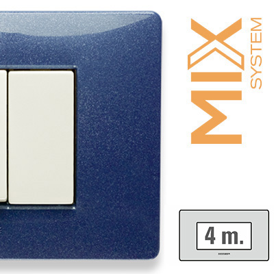 MIX Placca 4 Posti BLU VEGA