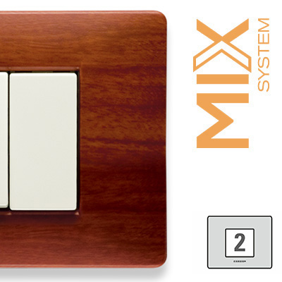 MIX Placca 2 Posti ESSENZA CHERRY