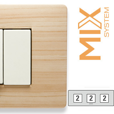 MIX Placca 2+2+2 Posti ESSENZA CRICKET