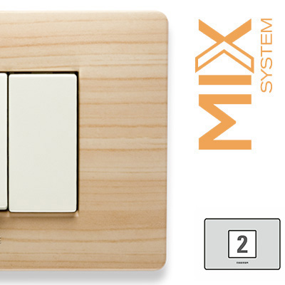 MIX Placca 2 P. Centrali ESSENZA CRICKET