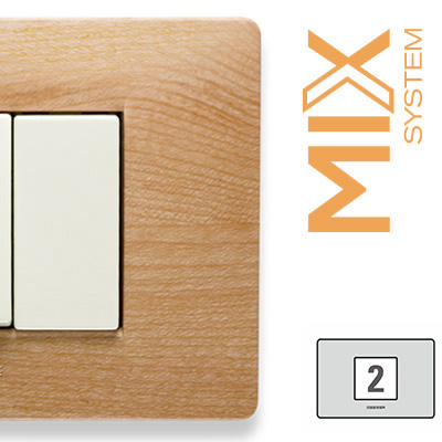 MIX Placca 2 P.Centrali ESSENZA WILLIAMS