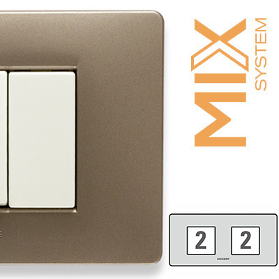 MIX Placca 2+2 Posti VULCANO