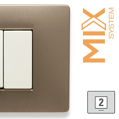 MIX Placca 2 Posti VULCANO