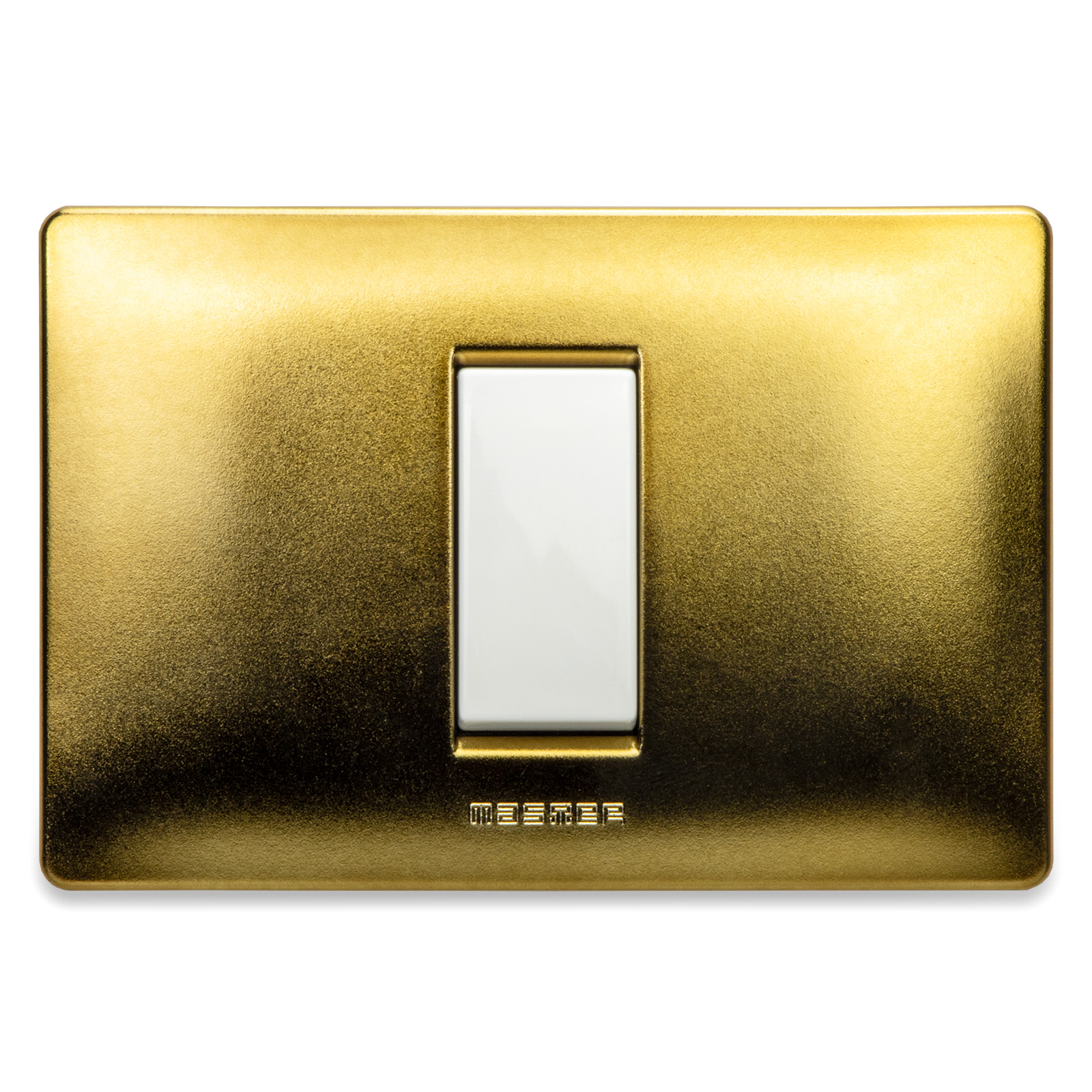 MIX Placca 1 P. Centrale BRONZO Opaco